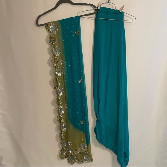 Salwar Kameez Indian 3-Piece Set – Blue, Size 42 - Picture 6 of 8